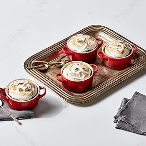 Le Creuset Stoneware Set Of 3 Heritage Rectangular Dishes, Oyster