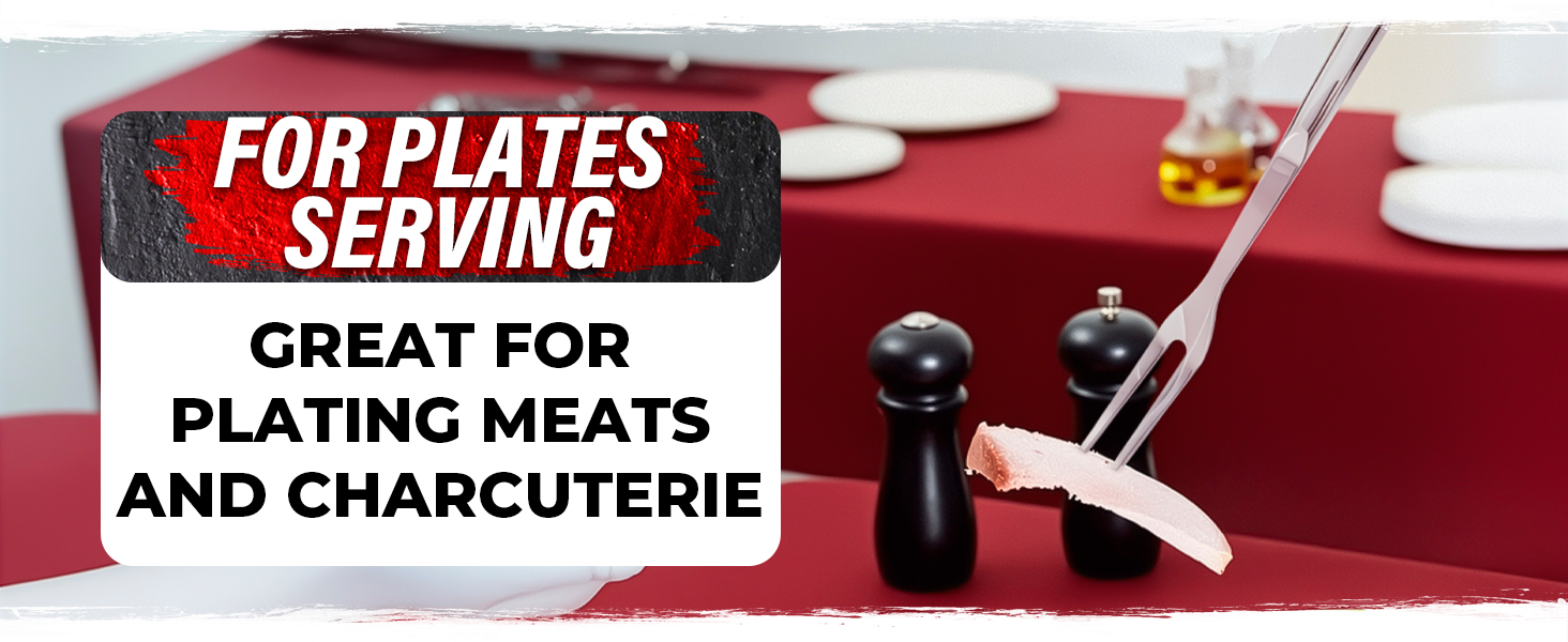 Two Pronged Carving Fork for Meat - Stainless Steel 11