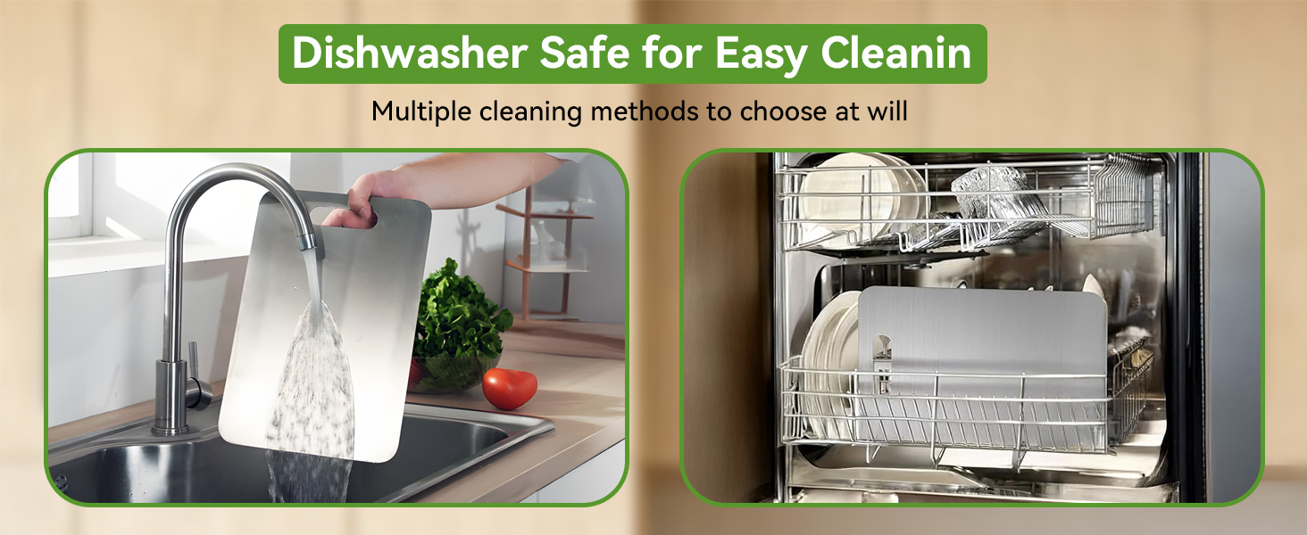 3 PCS Stainless Steel Cutting Boards for Kitchen, 304 Metal Non Stick Small Chopping Board Set, Dishwasher Safe & Warp Proof (13.4 x 9, 11.8 x 7.9, 9.4 x 5.9 in)