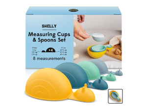 OTOTO Penny Penguin Silicone Measuring Cups for Cooking - 500ml Cute Measuring Cups for Baking, BPA-Free, Microwave Safe, Penguin Gifts, Cute Kitchen Accessories, Funny White Elephant Gifts