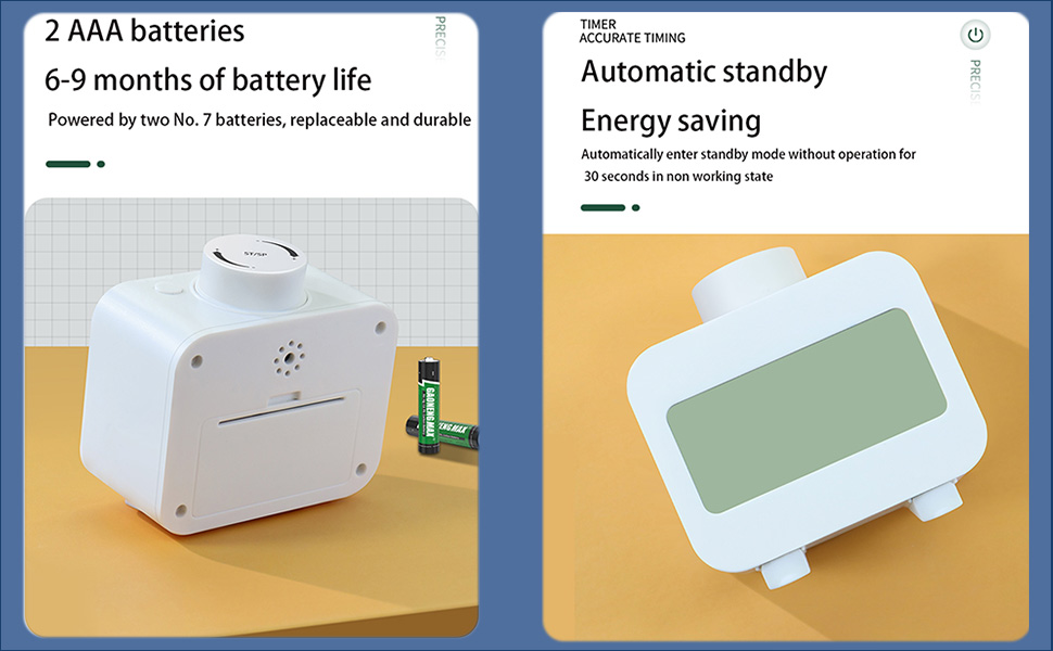 Digital Timers, Digital Kitchen Timer for Cooking,Countdown Countup Timer for Classroom,Gym Timer Fitness with Knob Rotating,Quick Memory Presets, Automatic Standby