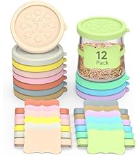 SOPHICO Silicone Milk Bottle Dispenser Caps, 48mm Diameter Pour Spout Lids, Replacement Lids Fit Stanpac & Libbey & Stock Your Home & The Dairy Shoppe, Leak Proof, Odorless (6 Pack, jug not included)