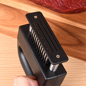 Meat Tenderizer with 48 Stainless Steel Ultra Sharp Needle Blades, Kitchen Cooking Tool for Tenderizing Beef, Chicken, Steak, Veal, Pork, Fish, BBQ, Marinade
