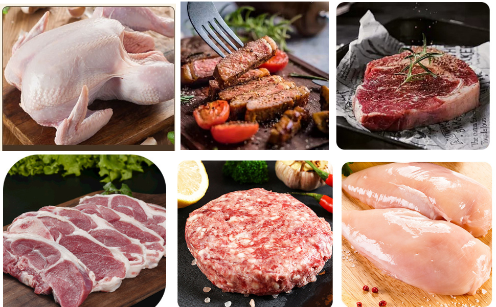 Meat Tenderizer with 48 Stainless Steel Ultra Sharp Needle Blades, Kitchen Cooking Tool for Tenderizing Beef, Chicken, Steak, Veal, Pork, Fish, BBQ, Marinade