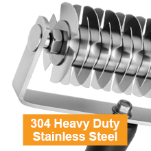 Pastry Lattice Roller Cutter, Premium Stainless Steel Lattice Dough Cutter, Professional Pastry Cutting Tool for Beef Wellington Pie Bread Cookie Pizza