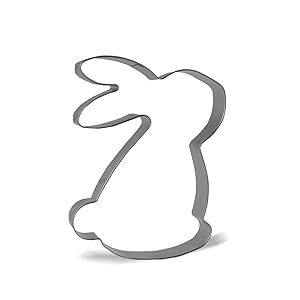 Keewah Rabbit Cookie Cutter, 4.5”, Stainless Steel