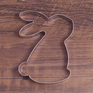 Keewah Rabbit Cookie Cutter, 4.5”, Stainless Steel