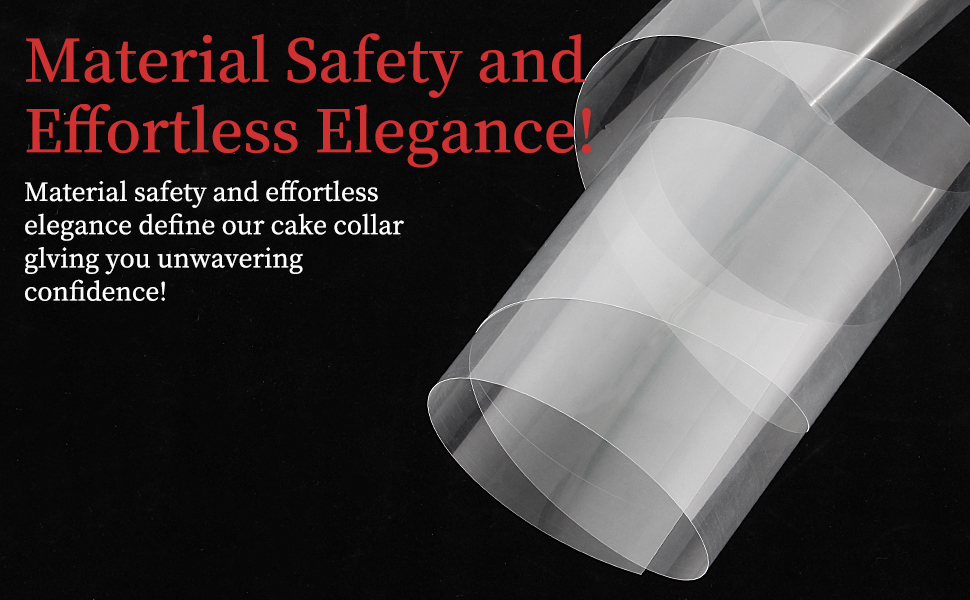 Cake Collar, Transparent Cake Rolls, Clear Cake Strips, DIY Acetate Sheet, Surrounding Edge for Baking Decorate, Chocolate Mousse Cake Elegant Cake Wrapping 4X394 inch