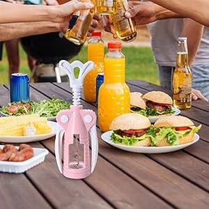 Wing Corkscrew Wine Opener - Wine Bottle Opener, Multifunctional Double Winged Wine Opener - Cork Screw Beer Opener For Bartenders, Bottle Opener For Kitchen, Restaurants, Bar