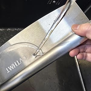 Pizza Oven Accessories 4 PCS, Pizza Kit, Aluminum Pizza Paddle with Foldable Wood Handle, Pizza Cutter, Rocker Blade, Cutter Wheel, Pizza Server, Pizza Peel Set, Pizza Tools