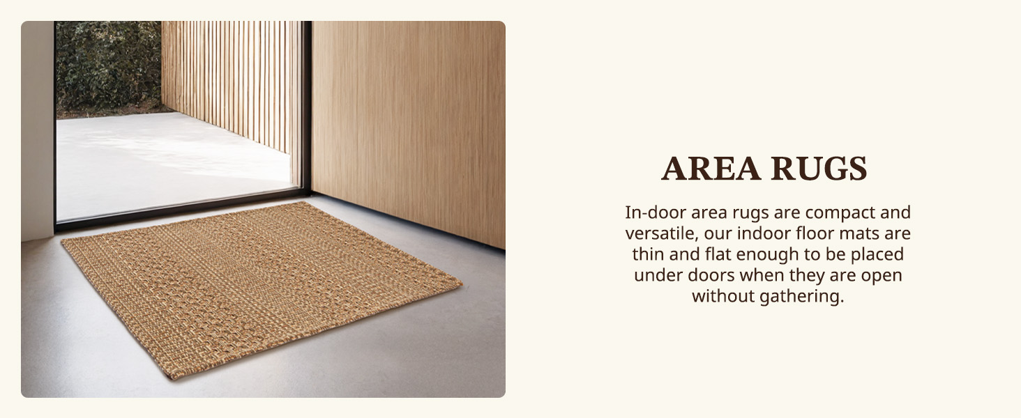 Cotton Blend Kitchen Rug Set 2 Piece, American Country Woven Runner Rug and Doormat, 20