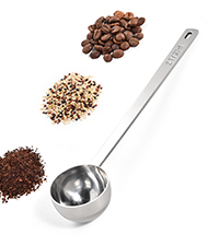 18/8 Stainless Steel Coffee Scoop, Doosu Food-Grade Metal Measuring Spoon with 6.9in Long Handle, Tablespoon Scooper for Coffee Beans, Ground Coffee, Espresso, Protein Powders, Tea, Sugar (1 Tbsp)