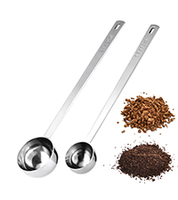 18/8 Stainless Steel Coffee Scoop, Doosu Food-Grade Metal Measuring Spoon with 6.9in Long Handle, Tablespoon Scooper for Coffee Beans, Ground Coffee, Espresso, Protein Powders, Tea, Sugar (1 Tbsp)