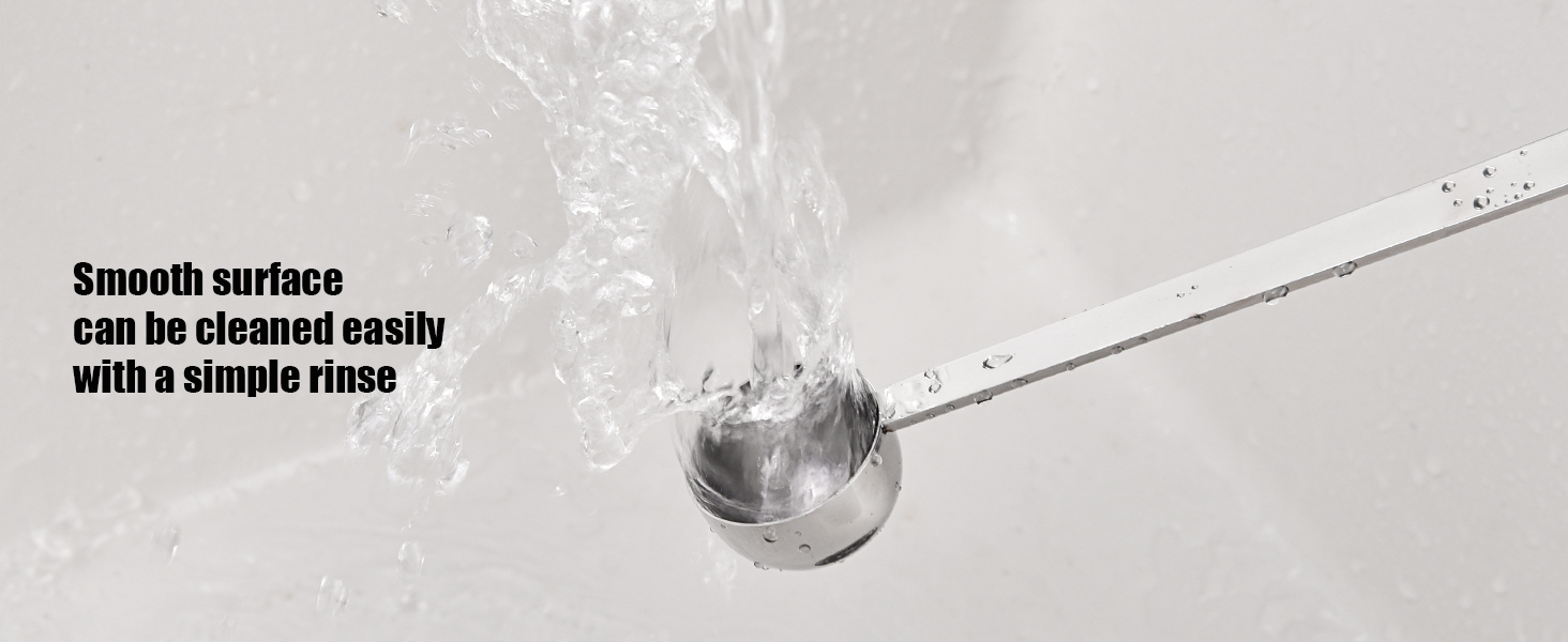 18/8 Stainless Steel Coffee Scoop, Doosu Food-Grade Metal Measuring Spoon with 6.9in Long Handle, Tablespoon Scooper for Coffee Beans, Ground Coffee, Espresso, Protein Powders, Tea, Sugar (1 Tbsp)