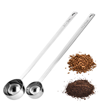 18/8 Stainless Steel Coffee Scoop, Doosu Food-Grade Metal Measuring Spoon with 6.9in Long Handle, Tablespoon Scooper for Coffee Beans, Ground Coffee, Espresso, Protein Powders, Tea, Sugar (2 Tbsp)