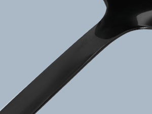 Skimmer Spoon, Slotted Spoons for Cooking, Slotted Spoon, Kitchen Stainless Steel Serving Spoons, Stainless Steel Strainer, Black