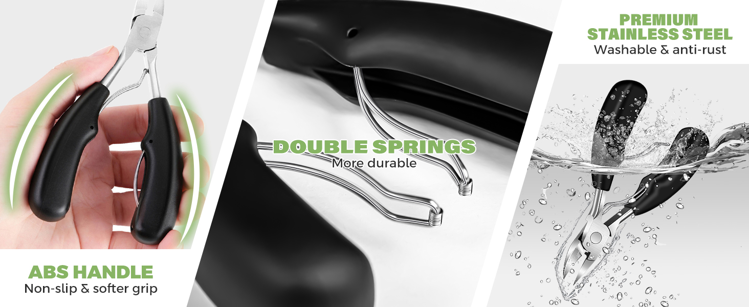 2026 Toenail Clippers for Seniors Thick Toenails, Angled Head Large Toe Nail Clippers for Thick Nails for Men, Heavy Duty Ingrown Toenail Clippers with Wide Jaw, Slanted Nail clippers with Long Handle