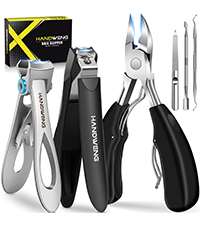 2026 Toenail Clippers for Seniors Thick Toenails, Angled Head Large Toe Nail Clippers for Thick Nails for Men, Heavy Duty Ingrown Toenail Clippers with Wide Jaw, Slanted Nail clippers with Long Handle