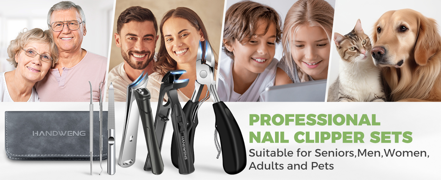 2026 Toenail Clippers for Seniors Thick Toenails, Angled Head Large Toe Nail Clippers for Thick Nails for Men, Heavy Duty Ingrown Toenail Clippers with Wide Jaw, Slanted Nail clippers with Long Handle