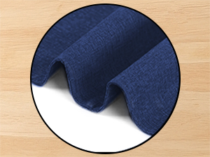 Cloth Placemats Set of 6, Cotton Linen Blend Machine Washable Double Layered Durable Place Mats Heat Resistant Placemats Wrinkle Free Thick Fabric Dining Table Mats (Navy Blue, 6)