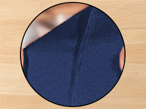 Cloth Placemats Set of 6, Cotton Linen Blend Machine Washable Double Layered Durable Place Mats Heat Resistant Placemats Wrinkle Free Thick Fabric Dining Table Mats (Navy Blue, 6)