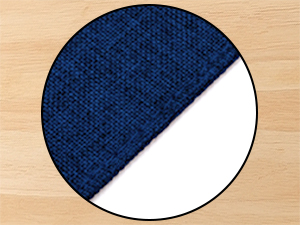 Cloth Placemats Set of 6, Cotton Linen Blend Machine Washable Double Layered Durable Place Mats Heat Resistant Placemats Wrinkle Free Thick Fabric Dining Table Mats (Navy Blue, 6)