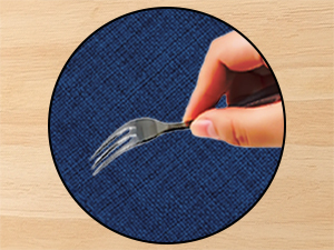 Cloth Placemats Set of 6, Cotton Linen Blend Machine Washable Double Layered Durable Place Mats Heat Resistant Placemats Wrinkle Free Thick Fabric Dining Table Mats (Navy Blue, 6)