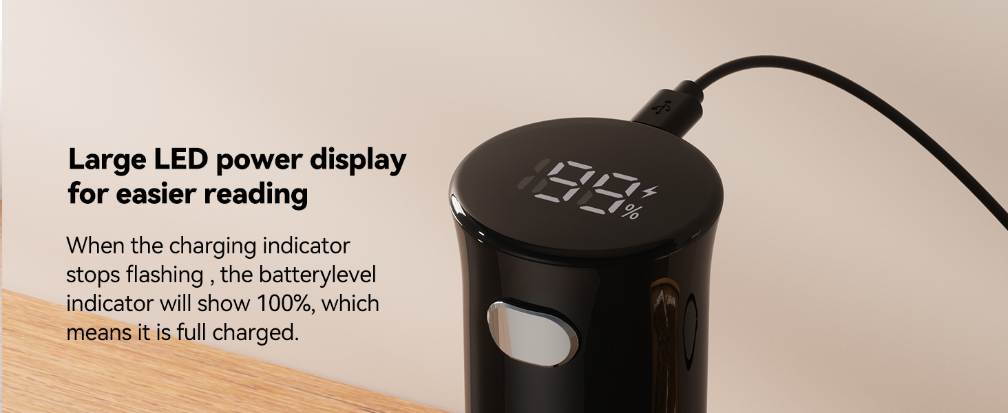 TOMEEM Electric Salt and Pepper Grinder Set – Rechargeable with LED Power Indicator, 5-Level Adjustable Grinding, LED Light, 4.5oz Large Capacity Salt and Pepper Shakers with Storage Base