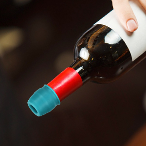 6 Pack Silicone Wine Stopper, Wine Stoppers for Wine Bottles, Wine Seal Stopper Can Be Reused to Keep Wine Fresh, by Brusoon (Multicolor)