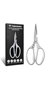 Kitchen Cooking Shears Heavy Duty Kitchen Scissor with, Detachable, All Purpose Scissors, Dishwasher Safe Scissors, Serrated Blades, Nutcracker and Bottle Opener function included (1 Pack)