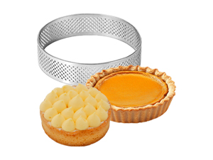 Uncle Jack 12 Pcs Stainless Steel Tart Rings, 3.15 inch + 5 inch Perforated Tart Rings for Baking, Perfect for Small Fruit Crust, French Dessert, Cake (Circle and Oval)