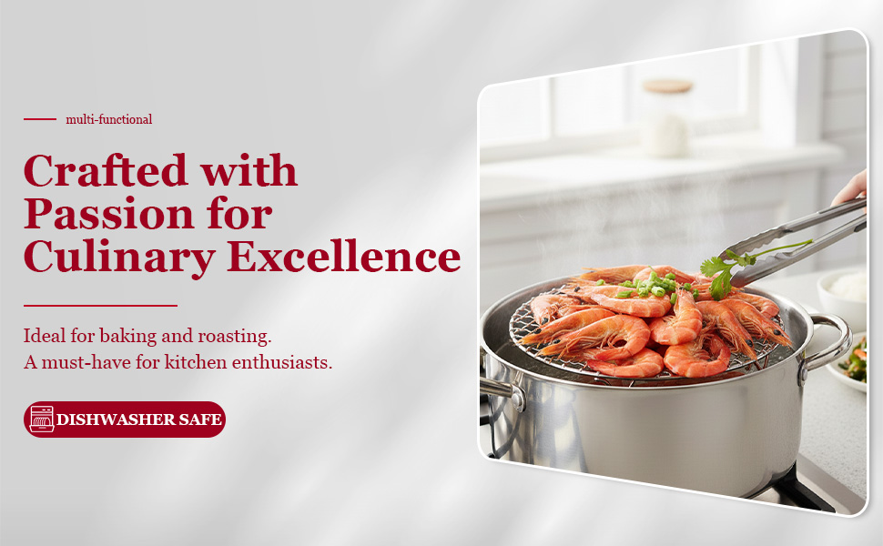 Small Cooling Rack 6.5 Inch, Air Fryer Rack Stainless Steel Round Baking Rack with Fixed Legs, Rust-Resistant Steamer Rack, Fits 6 Qt Multi-Cookers, Compatible with Instant Pot, Oven Safe