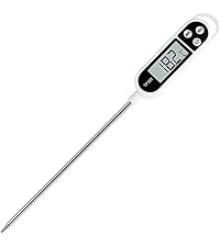 1/3pcs Candy Thermometer Digital Instant Read for Meat Kitchen Cooking Food Oil Deep Fry BBQ Grill Smoker (1, 9.4in)
