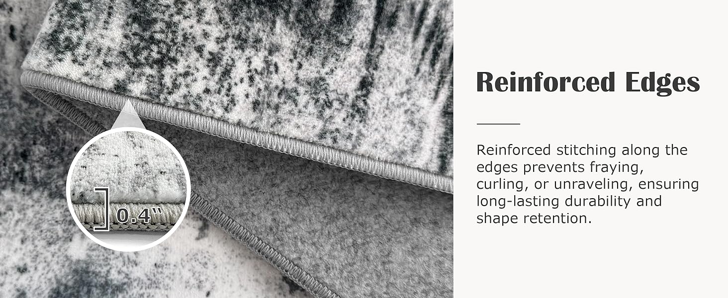 Tritard Upgrade Non Slip Kitchen Rugs Sets of 3 Washable Kitchen Mats for Floor Abstract Kitchen Runner Rug Ultra Soft Floor Mat Set Kitchen Carpet Rugs for Hallway, Laundry, Entryway, Office, Grey