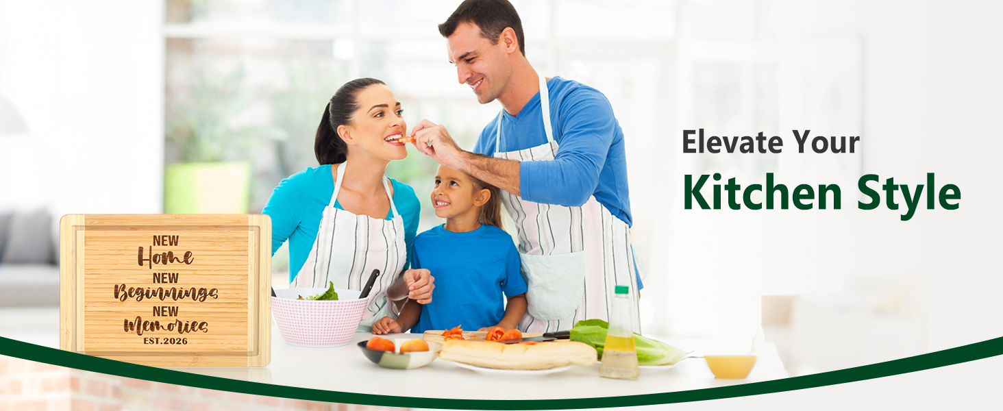 House Warming Gifts New Home 2026, Engraved Cutting Board New Home Gift Ideas, Housewarming Gifts for Women Men Couple New Homeowner Closing New Apartment Essentials