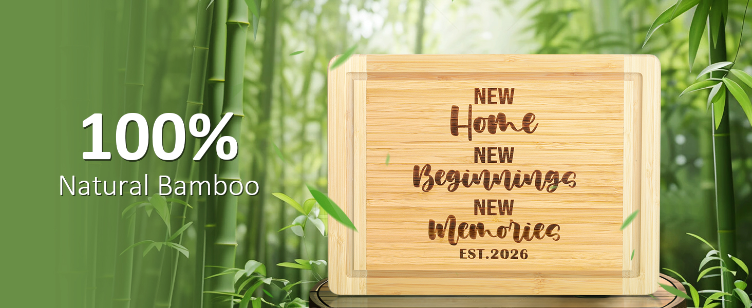House Warming Gifts New Home 2026, Engraved Cutting Board New Home Gift Ideas, Housewarming Gifts for Women Men Couple New Homeowner Closing New Apartment Essentials