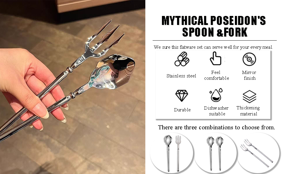 Stainless Steel Dinner Fork,Meat Cooking Gourmet Steak Round Handle Long Handle Fork Used In Kitchen Restaurant,2 Pieces,Silver.