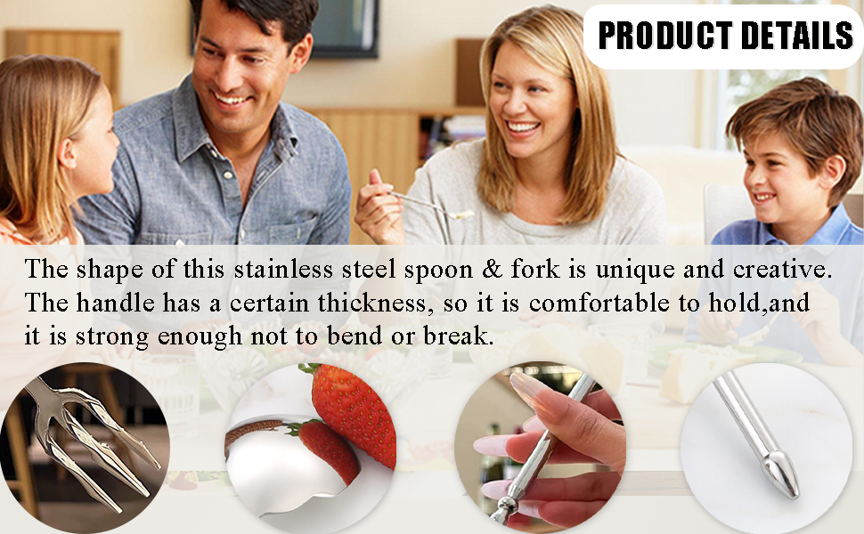 Stainless Steel Dinner Fork,Meat Cooking Gourmet Steak Round Handle Long Handle Fork Used In Kitchen Restaurant,2 Pieces,Silver.