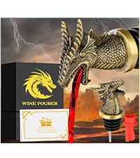 Deer Head Liquor Pourers Spout, Deer Wine Bottle Pourer and Stopper for Wine Spirits, Stag Gifts Birthday Gifts Hunting Gifts for Hunters Men Women, Bronze