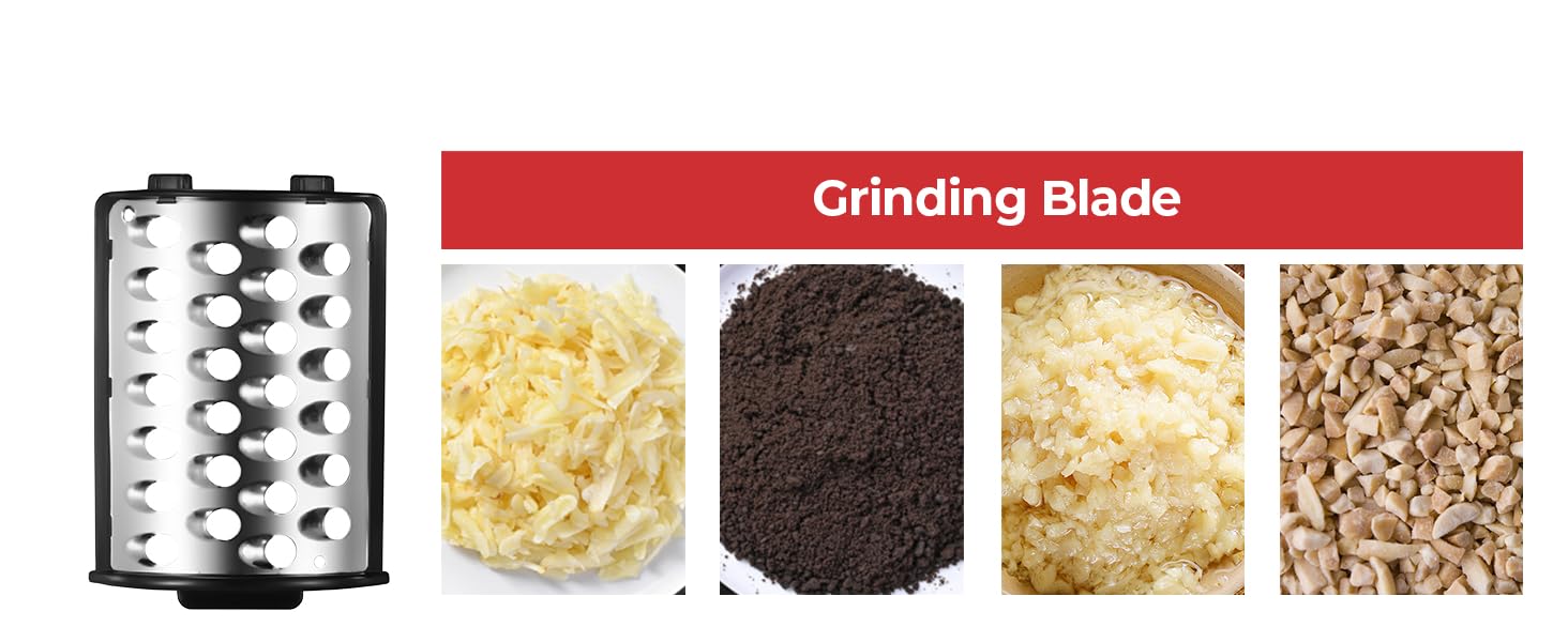 Electric Cheese Grater, Salad Maker With 6 Different Shapes of Blades, 250W Electric Slicer Shredder, Electric Salad Machine for Cheeses, Fruits, Vegetables