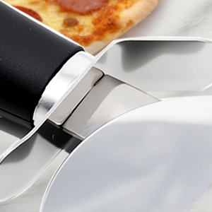 2 Pack Stainless Steel Pizza Cutter Wheel,kitchen aid pizza cutter,Safety and Comfort Handle to Protect Finger for Pizza,Tart,Dessert Slicer