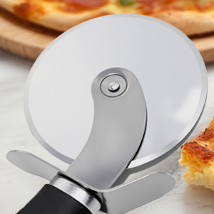 2 Pack Stainless Steel Pizza Cutter Wheel,kitchen aid pizza cutter,Safety and Comfort Handle to Protect Finger for Pizza,Tart,Dessert Slicer