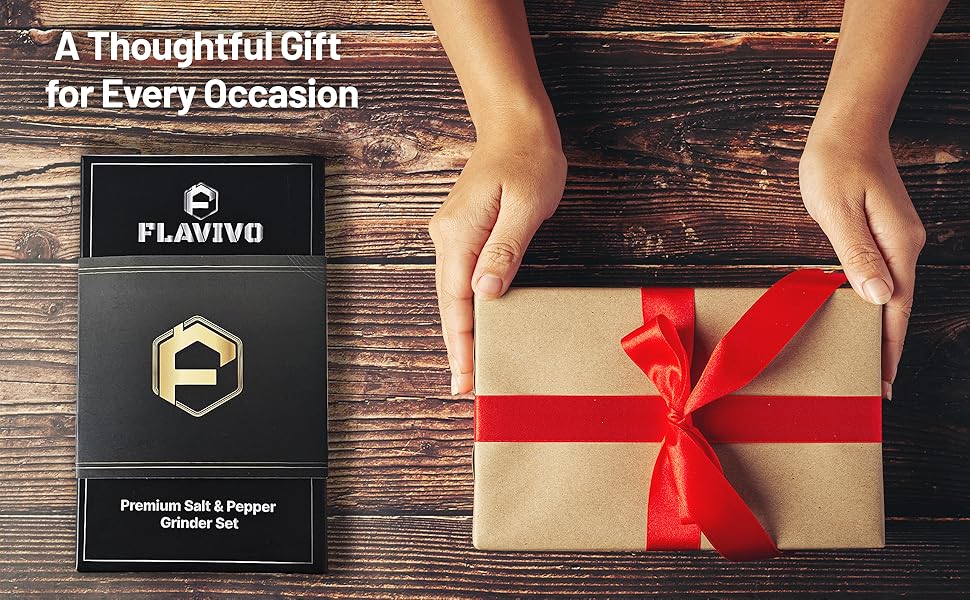 Wooden Salt and Pepper Grinder Set, Manual Premium Acrylic Salt and pepper Mills with Adjustable Ceramic Core and Wooden Stand, 8-Inch Refillable Giftable Shakers (2 Pieces with Tray)