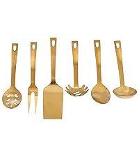 Darware Portion Control Serving Spoons Set (6pc) – Stainless Steel 1/4, 1/3, 1/2 Cup Sizes – Solid & Slotted Kitchen Utensils for Meal Prep, Cooking & Healthy Eating