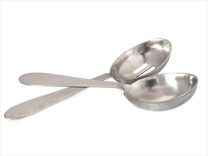 Darware Portion Control Serving Spoons Set (6pc) – Stainless Steel 1/4, 1/3, 1/2 Cup Sizes – Solid & Slotted Kitchen Utensils for Meal Prep, Cooking & Healthy Eating