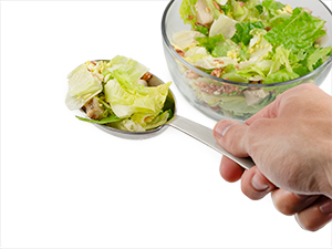 Darware Portion Control Serving Spoons Set (6pc) – Stainless Steel 1/4, 1/3, 1/2 Cup Sizes – Solid & Slotted Kitchen Utensils for Meal Prep, Cooking & Healthy Eating