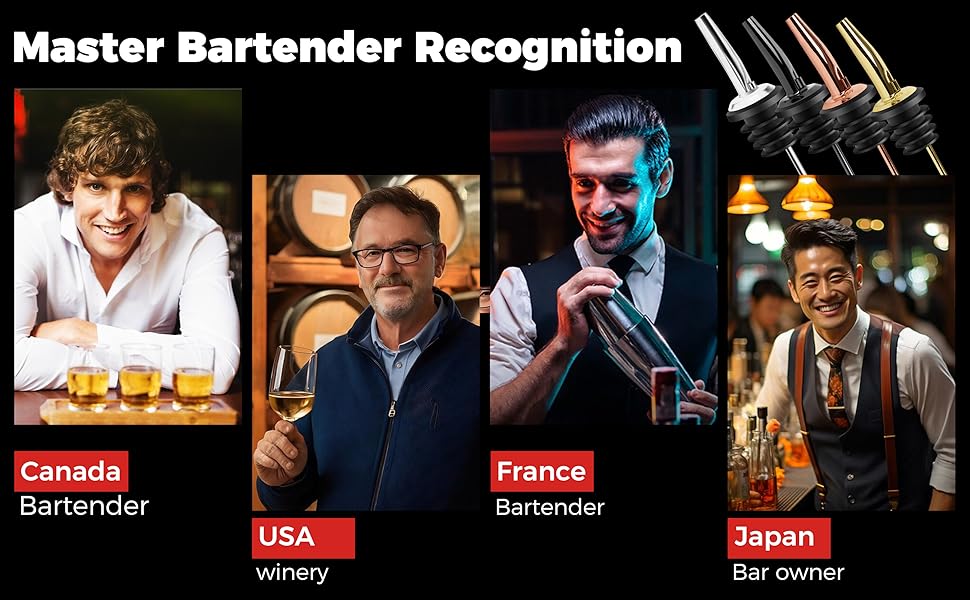 48 Pack Stainless Steel Bottle Pourers for Alcohol, Liquor, and Wine - Bar Accessories, Spouts for Bottles and Dispensers (rose gold)