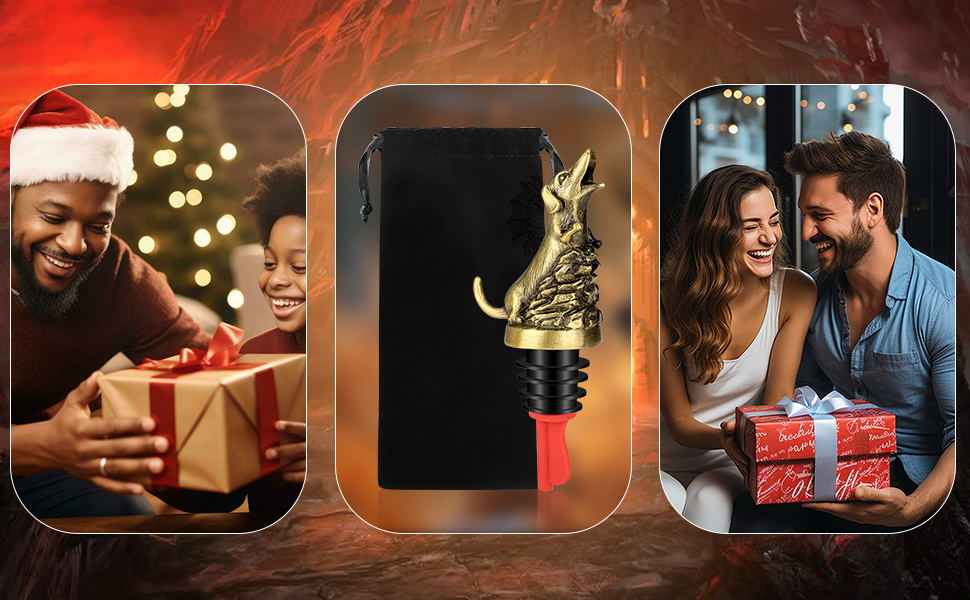 Dachshund Wine Aerator Pourer Spout for Alcohol, Bronze Sausage Dog Bottle Pourer and Stopper for Spirit Wine Champagne, Birthday Gifts, Father Day Gifts, Dachshund Gifts for Men Women