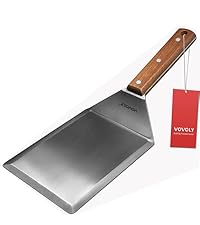 Vovoly Multipurpose Bench Scraper Kitchen Utensil for Flat Top Griddle, Dough Scraper Cutter for Bread and Pizza Cutter - Stainless Steel Metal Griddle Scraper Chopper
