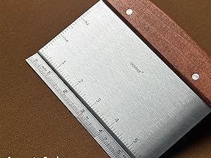 Vovoly Multipurpose Bench Scraper Kitchen Utensil for Flat Top Griddle, Dough Scraper Cutter for Bread and Pizza Cutter - Stainless Steel Metal Griddle Scraper Chopper